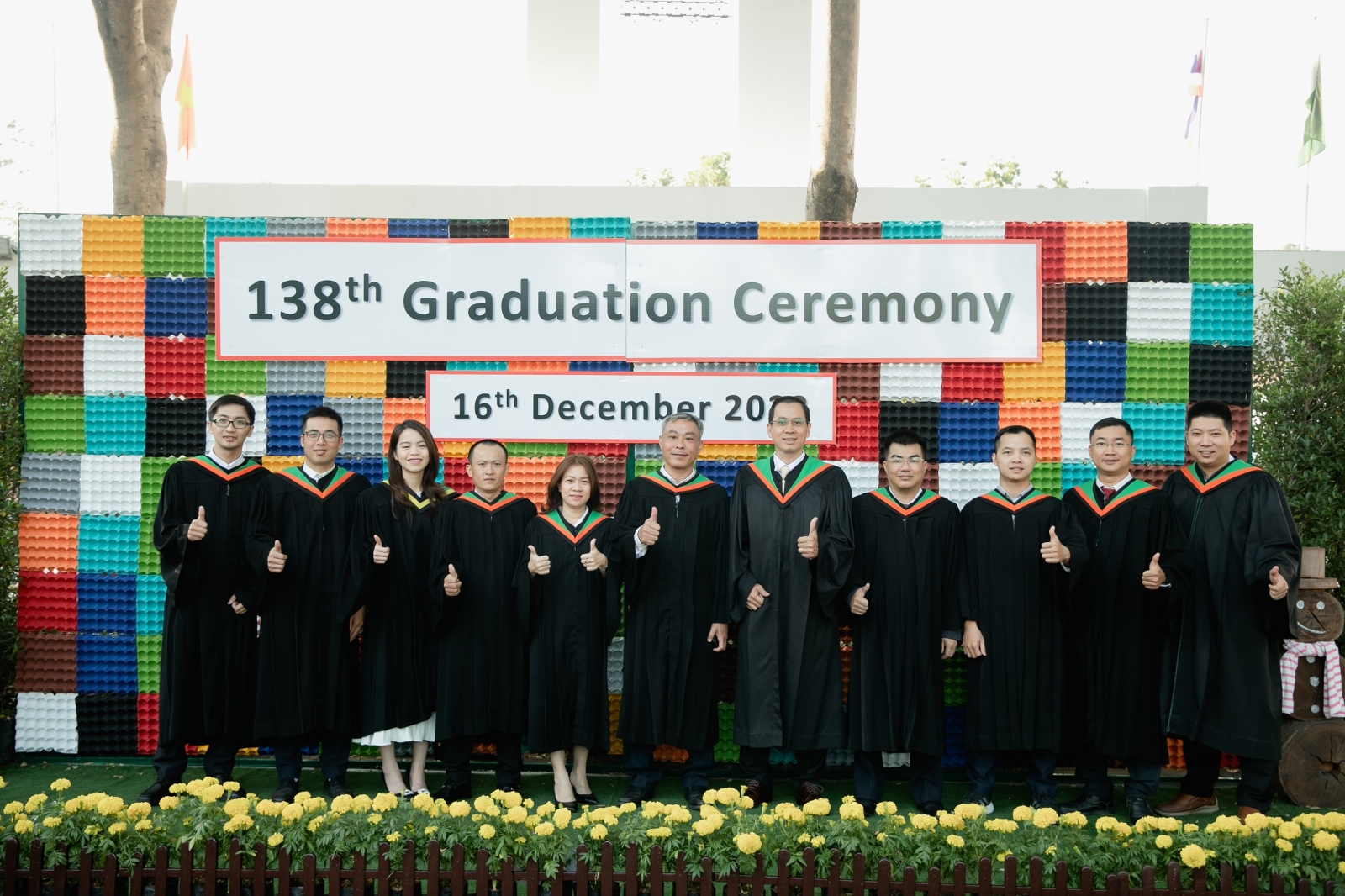 Khoảnh khắc tốt nghiệp Thạc Sĩ Quản Lý Dự Án trong Xây Dựng (MPM) tại AIT - tháng 12.2022