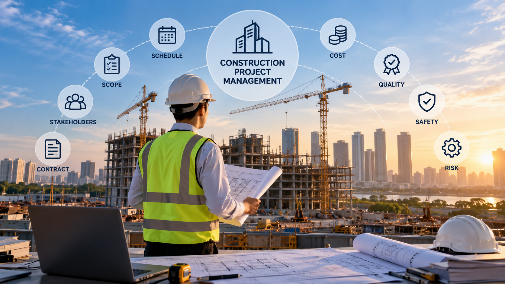quản lý dự án xây dựng lúc bình minh