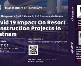 05.12.2020 Hội thảo online Phân Tích Tác Động Của Covid-19 Với Các Dự Án Xây Dựng Ngành Du Lịch Tại Việt Nam