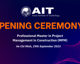 [THÔNG BÁO]  Lễ Khai giảng chương trình Thạc sĩ Quản Lý Dự Án trong Xây Dựng MPM