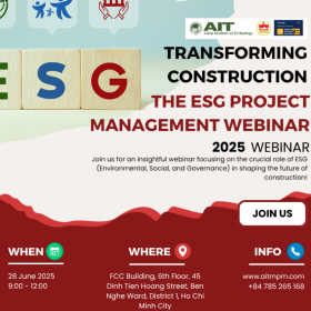 Chuyển Đổi Ngành Xây Dựng: Hội Thảo Quản Lý Dự Án ESG Tiên Phong!